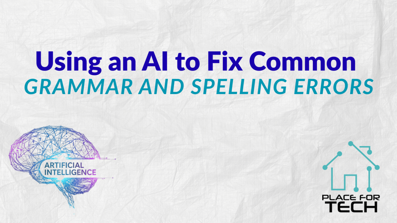 Using an AI to Fix Common Grammar and Spelling Errors